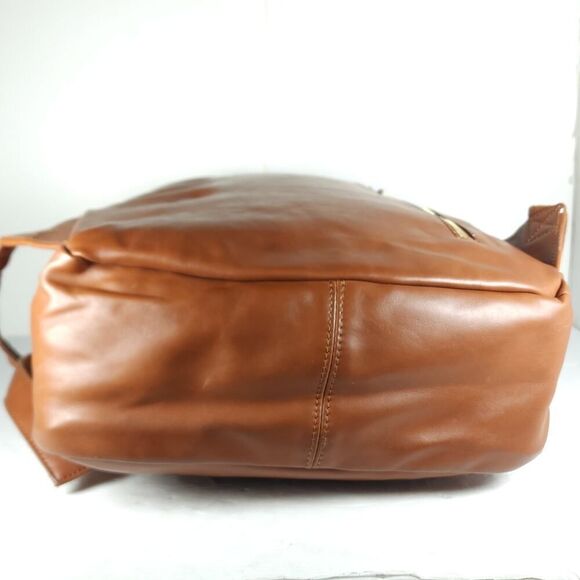 Fawn Design + Pask Faux Leather Large Brown Backpack Laptop Diaper Bag main image 13